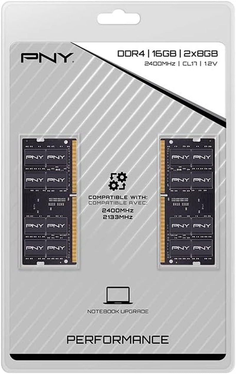 Performance 16GB (2X8Gb) DDR4 DRAM 2400Hz (PC4-19200) CL17 1.2V Dual Channel Notebook/Laptop (SODIMM) Computer Memory Kit – MN16GK2D42400