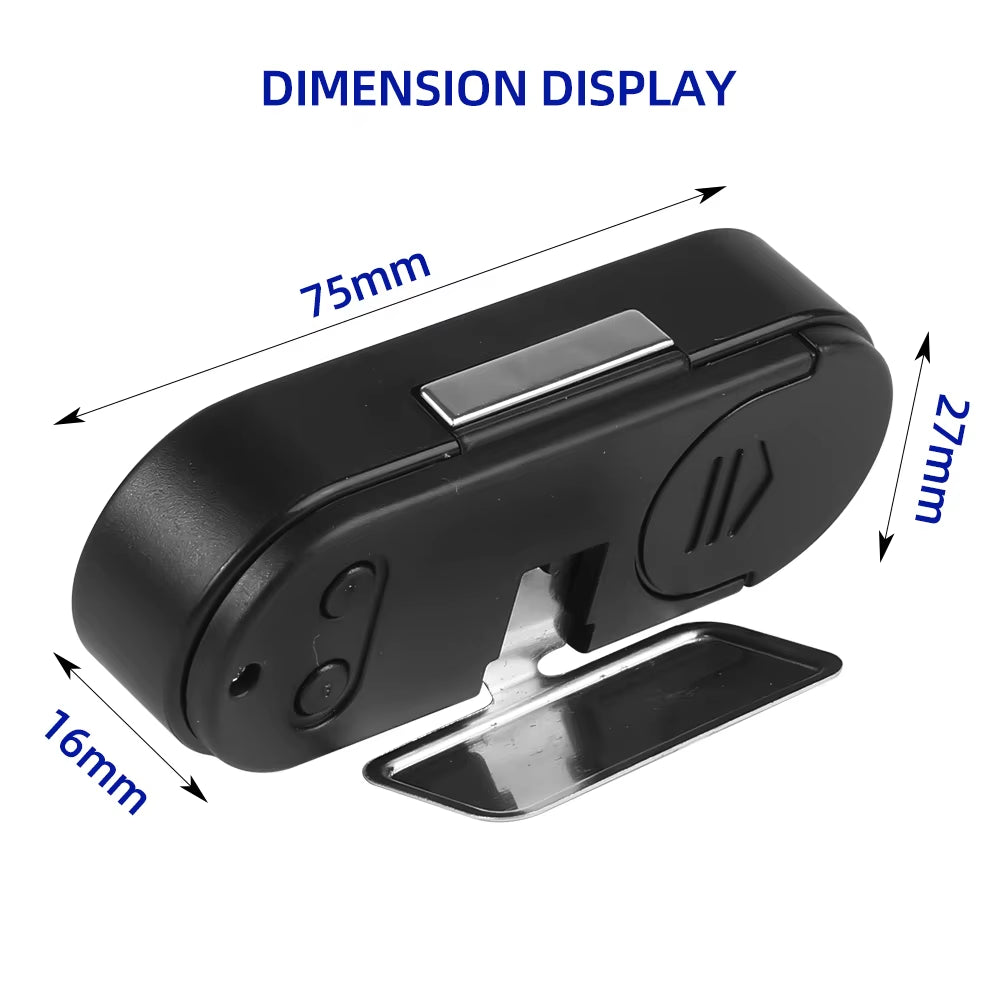 Mini Electronic Car Clock with Thermometer Auto Luminous Dashboard Clocks LCD Digital Backlight Car Electronic Clock Time