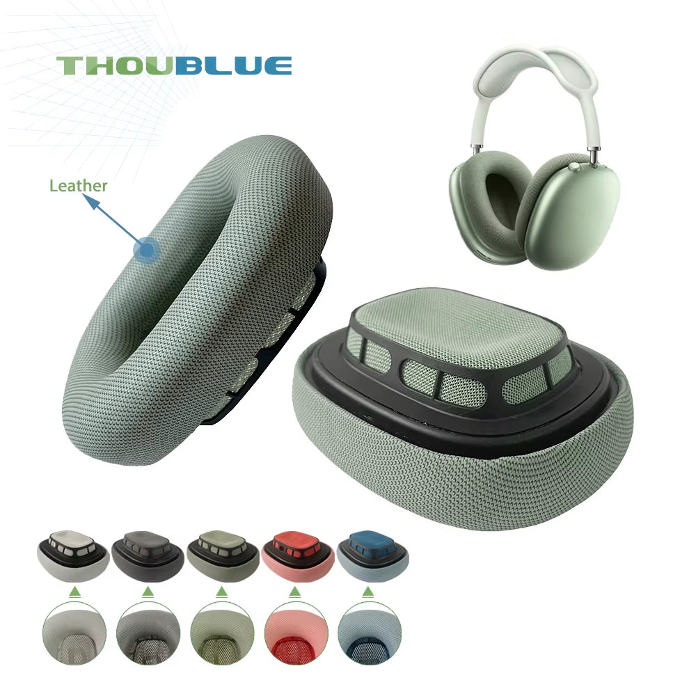 THOUBLUE Replacement Ear Pad for Apple Airpods Max Earphone Memory Foam Cover Leather Earpads Headphone