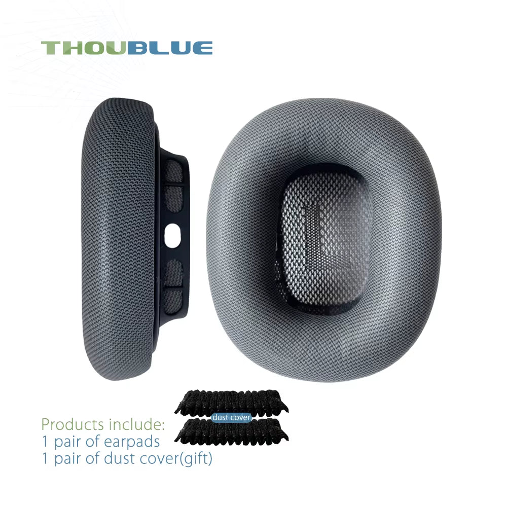 THOUBLUE Replacement Ear Pad for Apple Airpods Max Earphone Memory Foam Cover Leather Earpads Headphone