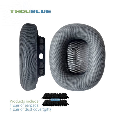 THOUBLUE Replacement Ear Pad for Apple Airpods Max Earphone Memory Foam Cover Leather Earpads Headphone