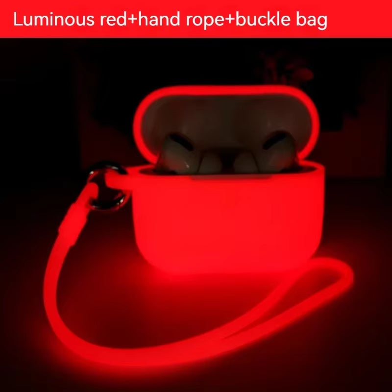 For Apple Airpods 3 Pro 2 Case Protective Case Luminous Silicone Case for Airpods Pro 2 3 Glowing in Dark Earphone Protector Box