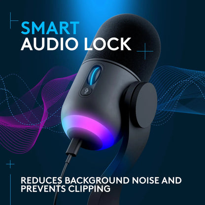 Refurbished - Logitech - Yeti GX Wired Supercardioid Dynamic Gaming Microphone with LIGHTSYNC RGB Lights