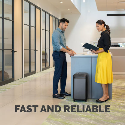 LX22M 20-Sheet Micro-Cut Shredder, Black (5015401)