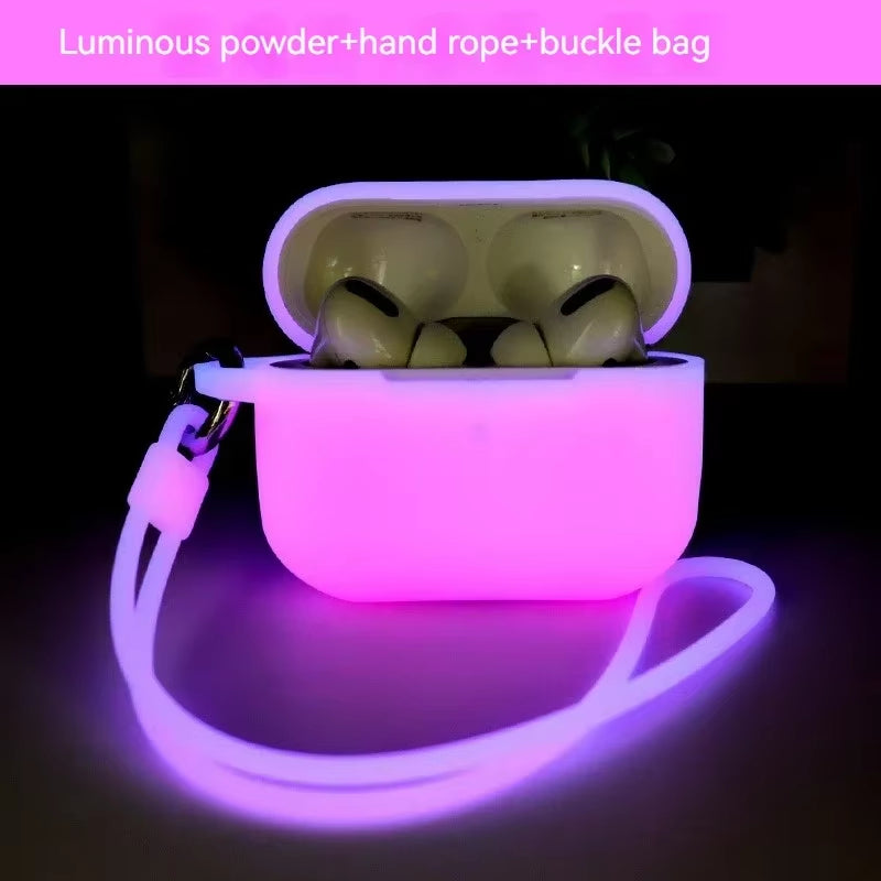 For Apple Airpods 3 Pro 2 Case Protective Case Luminous Silicone Case for Airpods Pro 2 3 Glowing in Dark Earphone Protector Box