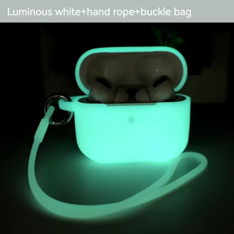 For Apple Airpods 3 Pro 2 Case Protective Case Luminous Silicone Case for Airpods Pro 2 3 Glowing in Dark Earphone Protector Box