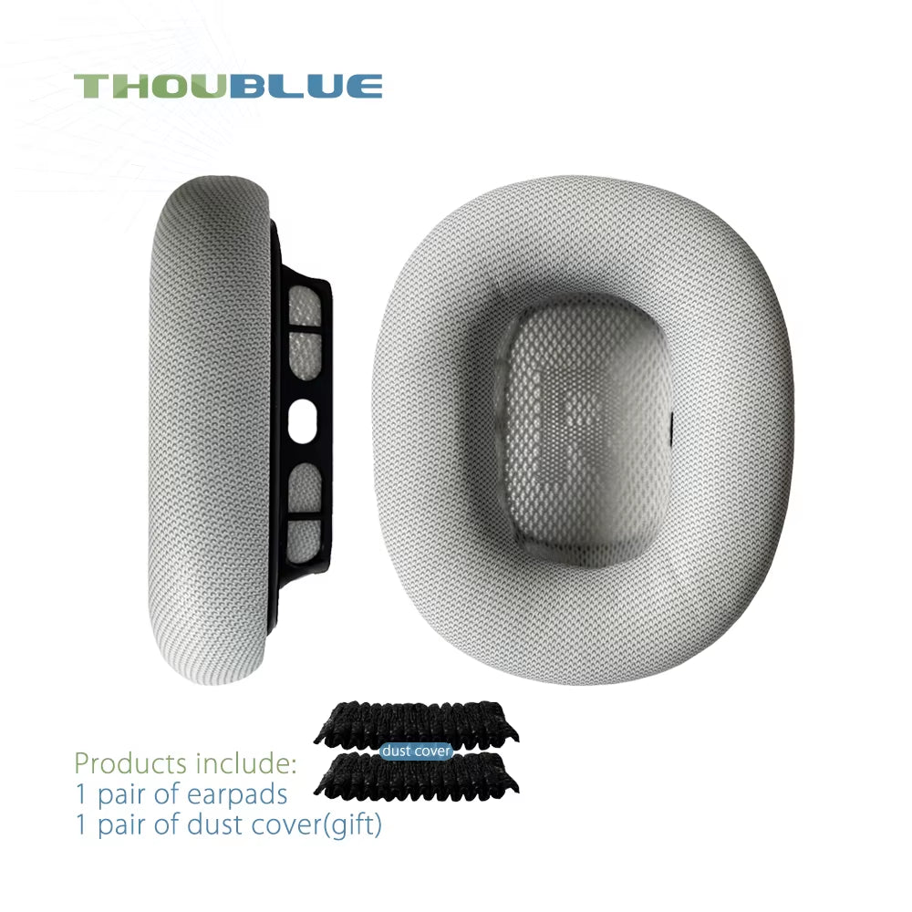 THOUBLUE Replacement Ear Pad for Apple Airpods Max Earphone Memory Foam Cover Leather Earpads Headphone
