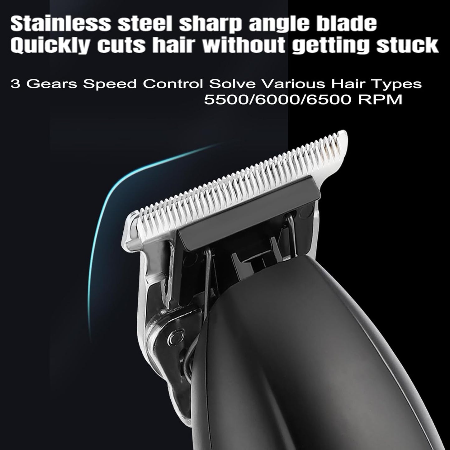 Hair Clippers for Men Professional, Professional Barber Clippers and Trimmer Set Electric Razor Foil Shavers for Men Cordless Clippers for Hair Cutting, LCD Display/Travel Case, Gifts for Men