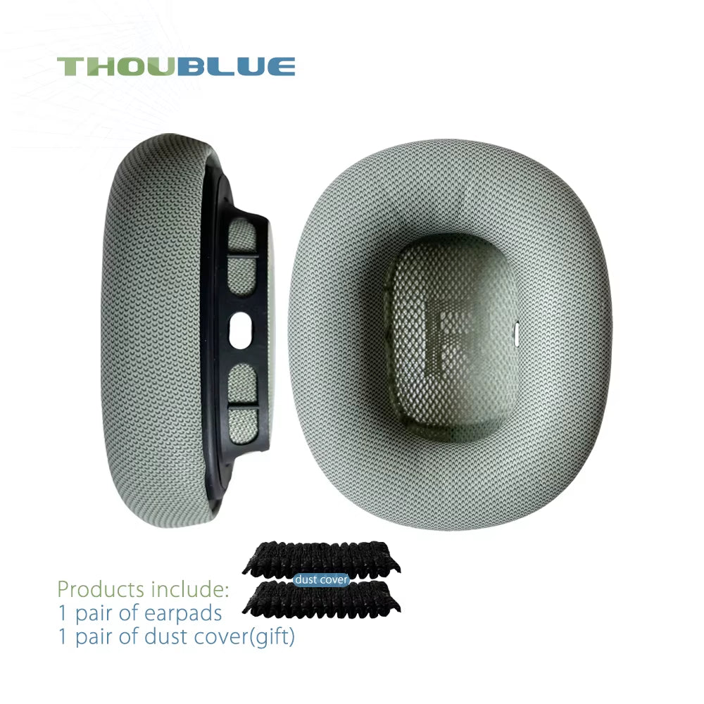 THOUBLUE Replacement Ear Pad for Apple Airpods Max Earphone Memory Foam Cover Leather Earpads Headphone